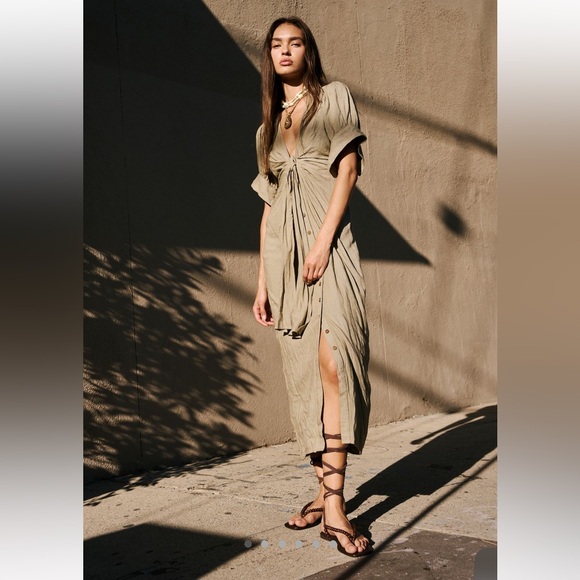 Free People Dresses & Skirts - NWT Free people vintage summer midi dress in Lima bean size XS